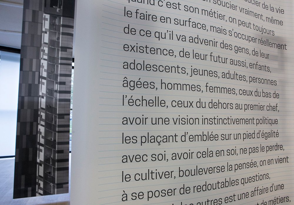 Dramaturgie des mutations, installation MC93 Bobigny