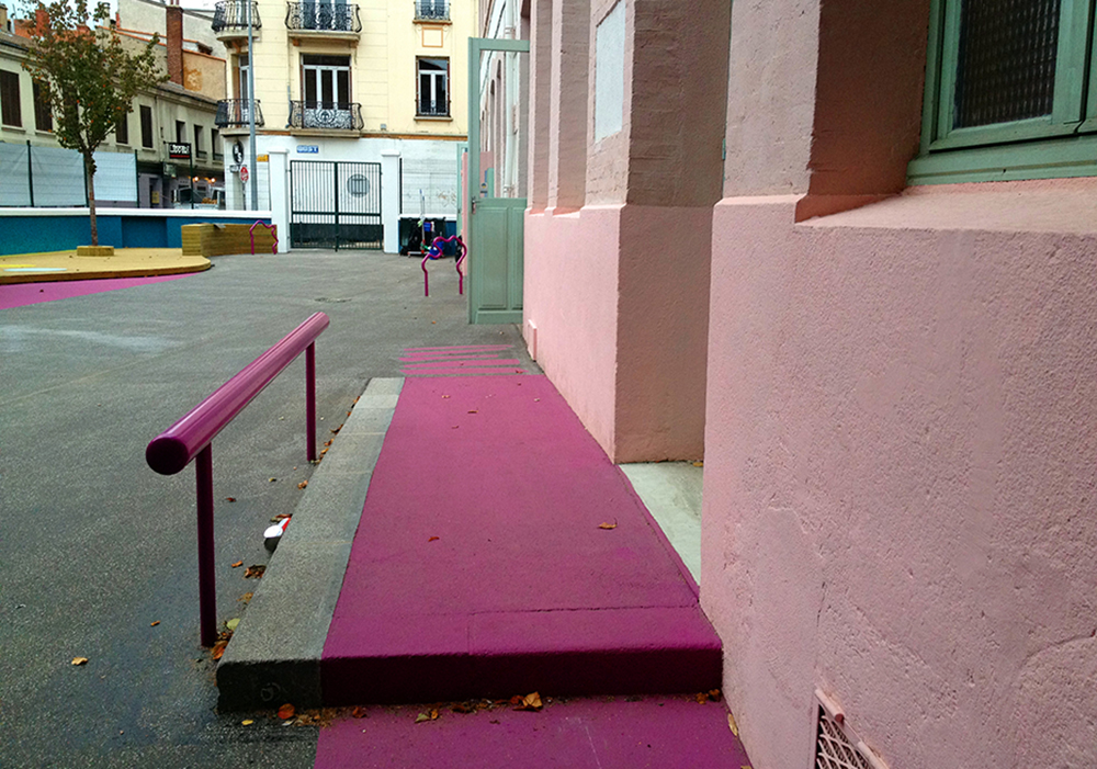 Cour d'école des Francs Maçons, dispositif je participe à la rénovation de mon école Cité du Design